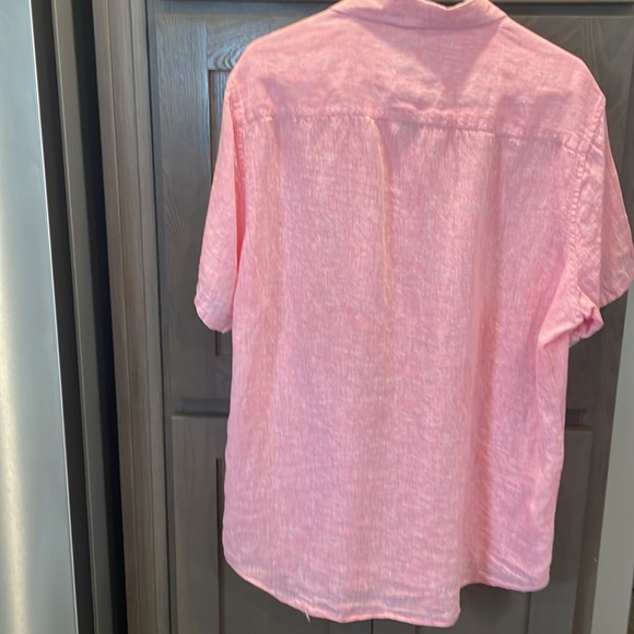 Heritage report collection Men’s 100% linen button up - Picture 6 of 6